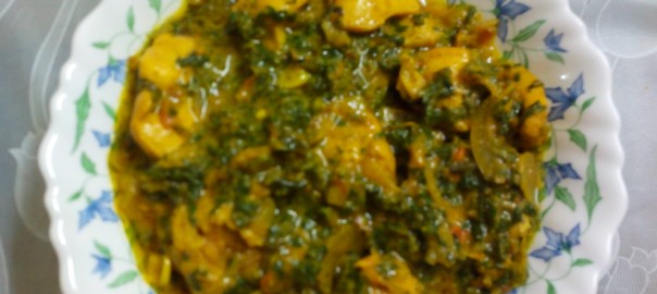 palak chicken