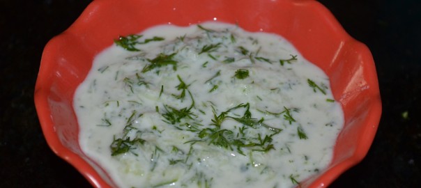 Dill leaves raita