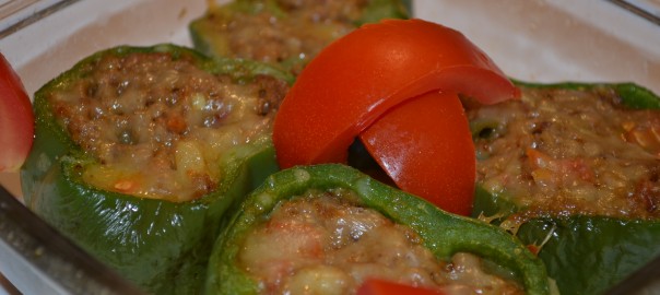 mince stuffed peppers