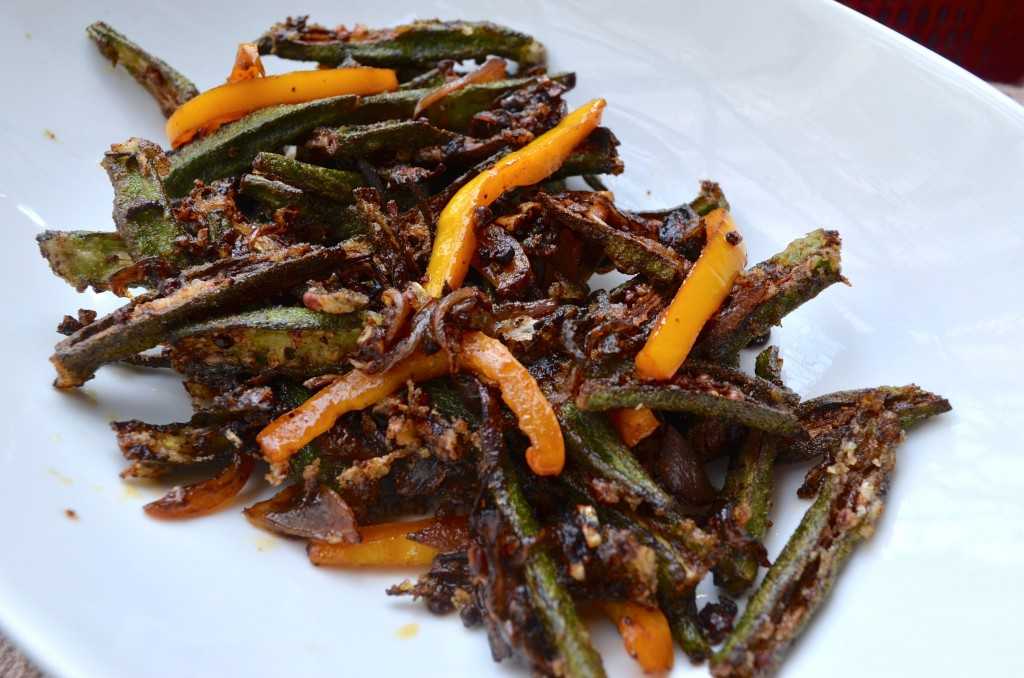 Indian Cuisine Bhindi Fry Kept in a Kadai or Cooking Pot To Serve Stock  Image - Image of delicious, chilli: 188125095