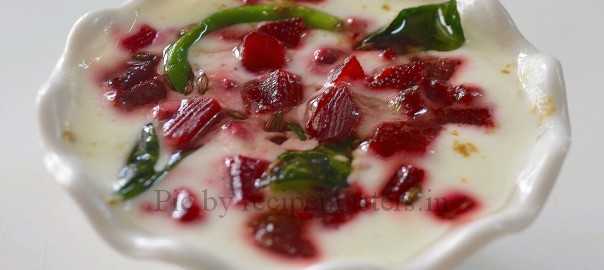 beetroot raita