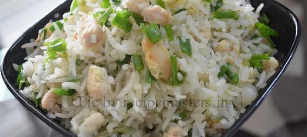 chicken spring onion pulao