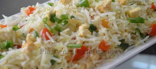 paneer spring onion pulao