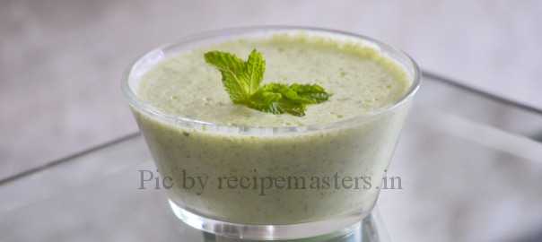 mint coriander raita